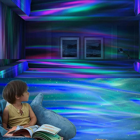 XYDongtong 2 1 14 in Northern Lights and Ocean Wave Projector with Effects of Galaxy Light for Game Rooms, Parties