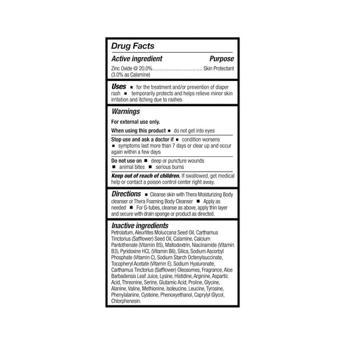 4 oz Thera Calazinc Body Shield Barrier Cream with Calamine and Zinc - Incontinence Skin Protectant Ointment, Diaper