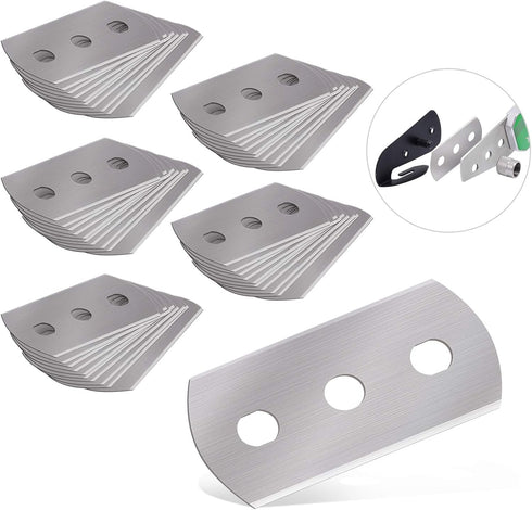 Gomake Replacement Blades for Bodyguard Vinyl Backing Cutter Knife, Stainless Steel, Pack of 50