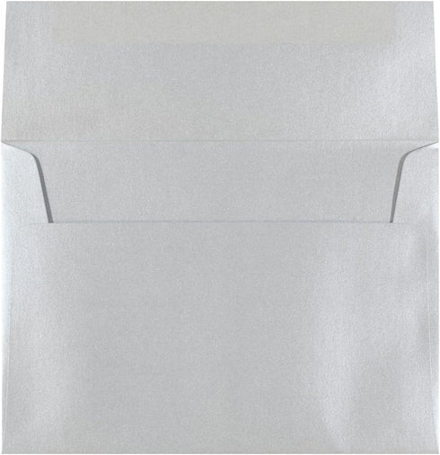 JAM PAPER A7 Metallic Invitation Envelopes, 5 1/4 x 7 1/4, Silver Stardream, 50/Pack