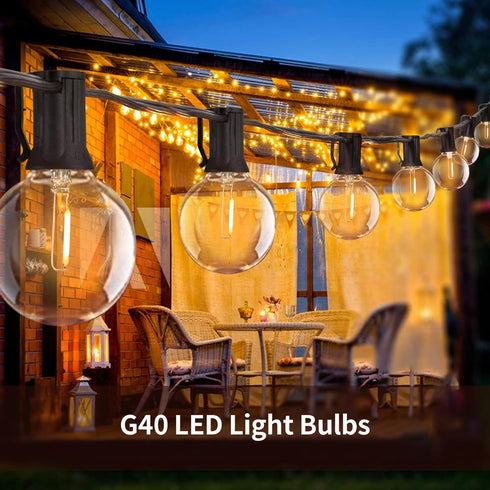 G40 Bulbs, 10 Pack Dimmable Bulbs E12 LED Replacement Shatterproof Globe Light Candelabra Base Warm White for Indoor