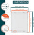 8" x 10" White Plastic Access Panel. Service Shaft Door Panel. Plumbing, Electricity, Heating, Alarm Wall Access Panel for Drywall. Bathroom Services Access Hole Cover. by ECOPRO VENT