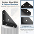 4Pcs 66mm 66mm PATIKIL Corner Brace Brackets, x Carbon Steel Triangle Corner Braces Angle Joining Support with Screws