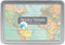 Cavallini Sticky Notes: Vintage Map