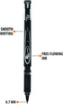 Inc. R2 Rollerball Pens - 0.7 mm Medium-Point Pen Set with Comfort Grip, 12 Pack, Black Ink