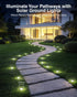 2.8 Inch 12 Pack, Mini Solar Ground Lights Solar Lights Outdoor Waterproof, Solar Garden Lights Outdoor Landscape