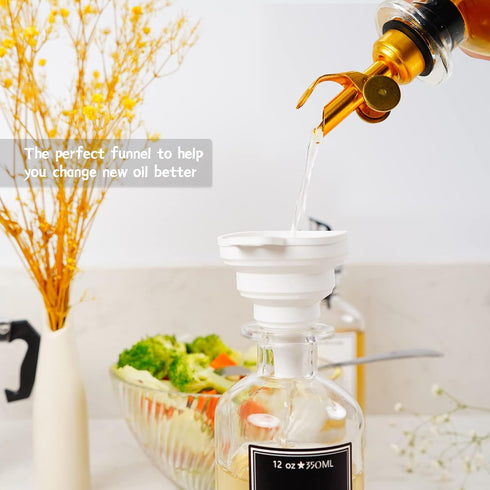 4 Lubise Pcs Olive Oil Dispenser Bottle Spout, Speed Liquor Pour Spout with Flip Top, Stainless Steel Auto Pour Spouts