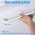 24 Inch T8 10W(24W 1120LM, 5000K F17T8 2 Pack Romwish LED Tube Light, Equiv.), Daylight, Type A+B Plug & Play