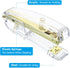 PATIKIL Acrylic Stapler Set - Portable Stylish Manual Desktop Stapler with 2000 Pcs 24/6 Staples for Office