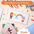 Ireer 24 Pcs Colorful Hardcover Blank Book Bulk, 5 x 5 Inch, 72 Pages, Sketchbooks for Kids to Write Stories