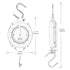 Hanging Spring Dial Scale, 550lb/250kg Big Game Scale with 2 S-Hooks for Warehouse Kitchen Fishing Hunting