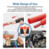 12PCS 2x3/8 Copper Ring Terminal Connectors, 2 AWG Heavy Duty Battery Cable Ends with 12 PCS 3:1 Heat Shrink Tubing for