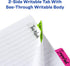 Avery Margin Ultra Tabs, 2.5" x 1", 2-Side Writable, Assorted Neon Colors, 48 Repositionable Page Tabs (74865)