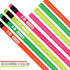 BAZIC Wood Neon Pencils, Unsharpened Rewards Pencil for Writing Drawing (8/Pack)