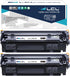 LCL Compatible Toner Cartridge Replacement for Canon CRG-104, 2-Pack for ImageClass D420 D480 Series (Black)
