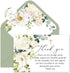 Whaline 48Pcs Funeral Thank You Cards Floral Sympathy Thank You Card with