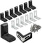 Zorveiio 20 Pcs 1" Plastic Right Angle Bracket L Brackets, Metal 90 Degree