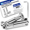 Usdrwam 30 Sets M4 16 mm Barrel Nuts and Bolts, Hex Socket Binding