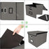 Huolewa Upgraded Portable File Organizer Box with Lid, Stylish Filing Box for Hanging File Folders, Office Storage