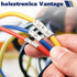 Haisstronica 220pcs Non Insulated Butt Connectors Kit for Wiring, Pure Copper AWG24-8 Crimp Connector