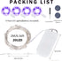 4 Pack 6.56ft 20LED Battery Operated LED UV Black Lights, UV Lamp Bead Flexible Blacklight Fixtures Purple Fairy String