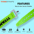 Titan Utility Straps - Reliable Tension Straps for Securing Bike & Moto Gear, 60 lb Working Load, 9" Length, Lime