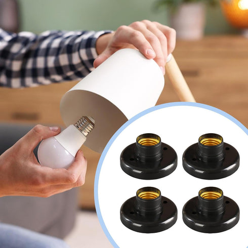 Generic E27 Bulb Bulb 4PC Lamp Sockets Wall Ceilings Mounting Sockets,Adapter,Light Holder Bases,Screw Base LED