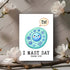 ABNSDesigns Immunologist I Mast Say Thank You Card - Bacterial - - Cute Thanks - Humor Science Card - Gift For Doctor