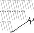 HUHOLE Pegboard Hooks 6 Inch - 50PC Black Peg Board Hooks, Ideal Organizer Accessories for Garage Tool Storage