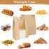 13.7x8.3x3.5in 50 Pack Aimyoo Homemade Sourdough Bread Bags, Stripe Bakery Bags with Window & Seal Stickers