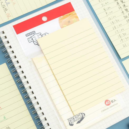 M&G 8 Pack Lined Sticky Notes, 3.4 X 5 inch, 320 Sheets Large Ruled Post Stickies for Office and School