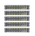 Summer-Home 5Pcs 15A 600V Terminal Barrier Strip - 12 Position Covered Dual Row Screw Connector Block
