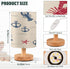 ALAZA Doodle Anchor Anchor Bedside Table Lamp with USB Port for Bedroom Nightstand Lamps Night Light Linen Fabric Shade