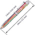 favide 22 Pack 0.5mm 6-in-1 Multicolor Ballpoint Pens, Retractable for Office School Supplies, Kids Party Favors