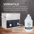 GemOro Jewelry Cleaner Solution Concentrate - Professional Performance for Ultrasonic Machines (1 Gallon)