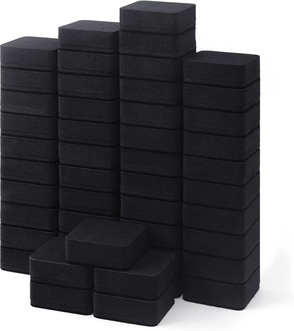 Dry Erase Erasers, IHPUKIDI 48 Pack Magnetic Whiteboard Cleansers for Classroom, Home and Office (Black)