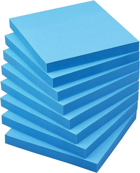 Sticky Notes 3x3 Self-Stick Notes, 8 Pads of Bright Colors (80 Sheets/Pad)