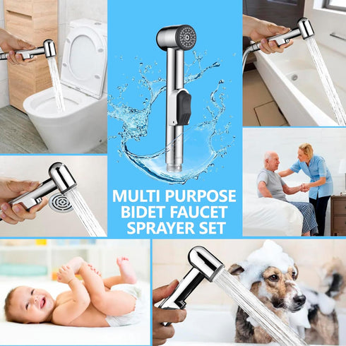 NESTLEAP Handheld Bidet Sprayer for Toilet - Durable ABS Bathroom Jet for Feminine Hygiene, Baby Cloth Diaper Washer