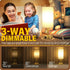 Yarra-Decor Bedside Lamp Set of Two with USB A+C Charging Ports, Touch Control Table for Bedroom, 3 Way Dimmable (LED