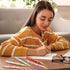 Glenmal Floral Pens, Flower Ballpoint Pens, Fancy Pretty Metal Retractable Black Ink Pens, 12 Pcs