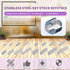 Swpeet 140Pcs 16 Sizes Stainless Steel Round Ended Feather Key Parallel Drive Shaft Keys Set