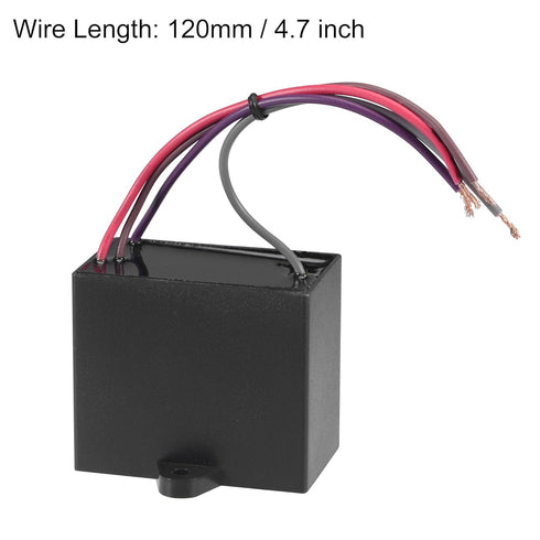 uxcell Ceiling Fan Capacitor CBB61, 5/6.5/6.5uF 350V AC, 4 Wires for Electric Fan Pump Motor