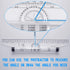 Frienda Rolling Ruler, Plastic Parallel Rolling Ruler for Measuring Drafting Office, Multifunctional 12 Inch