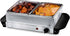 OVENTE Electric Buffet Server & Food Warmer with Two 1.5 Qt Stainless