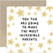Old English Co. Make Great Parents Baby Announcement Card for Couple -