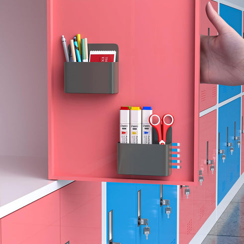 Mabrasse 2p Magnetic Dry Erase Marker Holder, Pen and Eraser Holder for Whiteboard, Office, Refrigerator, Locker
