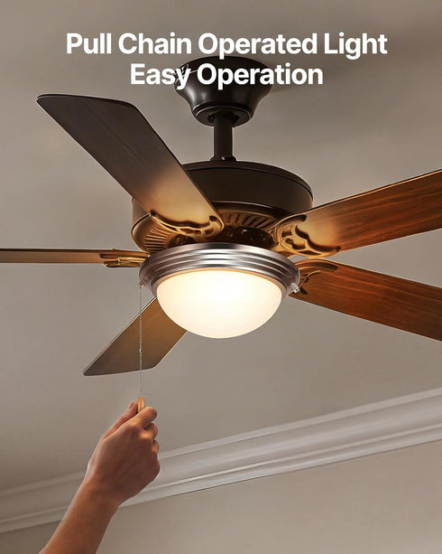 750lm 3000K 2 Bulbs, VEVOR Ceiling Fan Light Kit, Fan Light Kit with Pull Chain, LED Modern Replacement Fixture