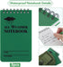 Prudiut 3 Pcs Waterproof Notebook with Weatherproof Pen and Tactical Cover Police Waterproof Notepad 3 x 5 Inch Pocket Notebook for Outdoor Records(Green) by Prudiut
