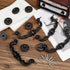 4 Sets 6.5 inch SUPERFINDINGS Vintage Bail Pull Handles Hole Center Antique Drawer Handles Alloy Black Drop Pulls