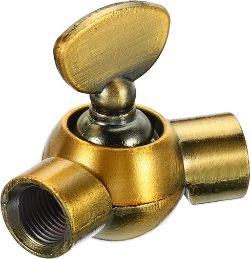 2 Pack M10 PATIKIL Wall Sconce Lighting Adjustable Adapter, Female Thread Wall Light Fixture, Gold Bronze